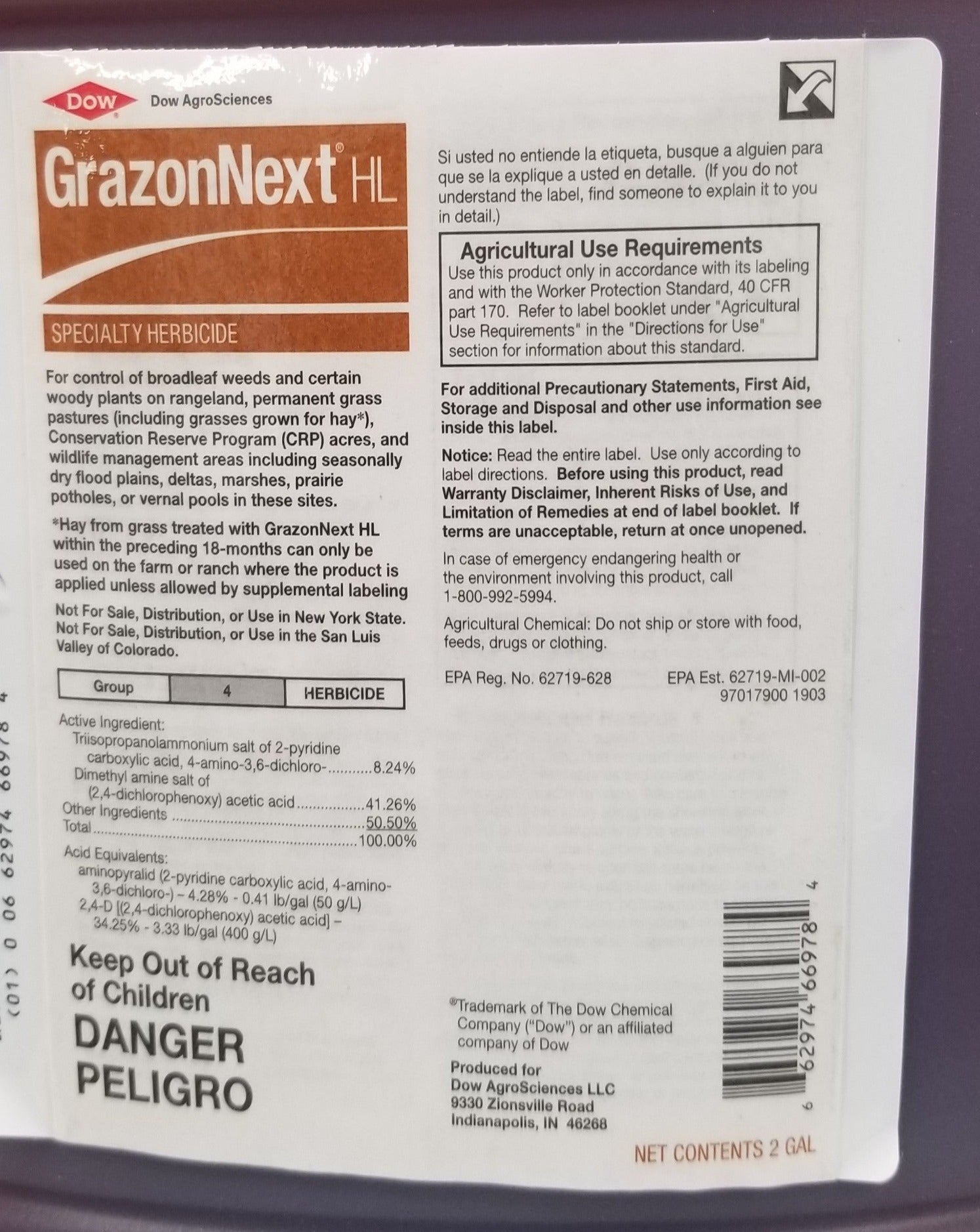 grazon herbicide mixing ratio Grazon Next HL